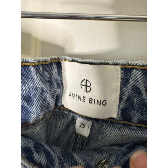 Anine Bing Vin Paint Splatter Jeans Size 25 - Picture 5 of 11
